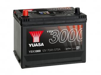 Аккумулятор YUASA 70 Ач 570А П/П YBX3069