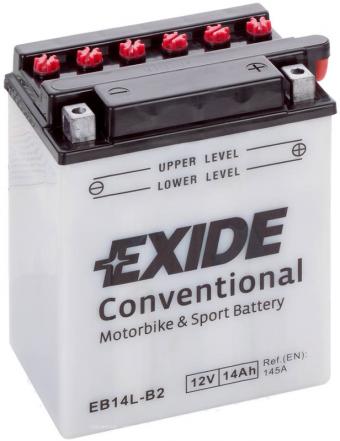 Аккумулятор EXIDE BIKE 14 Ач 145А О/П EB14L-B2