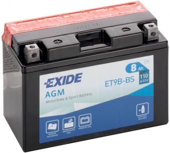 Аккумулятор EXIDE AGM 8 Ач 110А П/П ET9B-BS