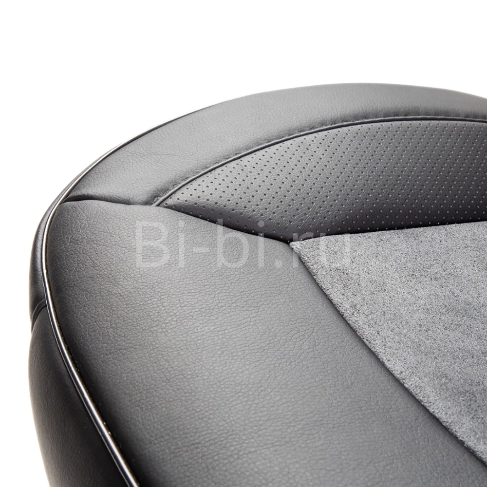Накидка на сиденье AUTOPROFI каркасная черный эко-кожа/алькантара HIT-310A BK/BK