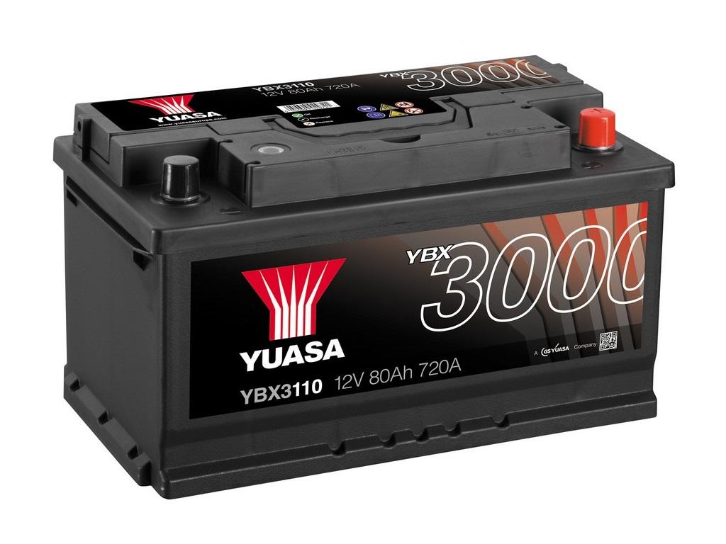 Аккумулятор YUASA 80 Ач 720А О/П YBX3110