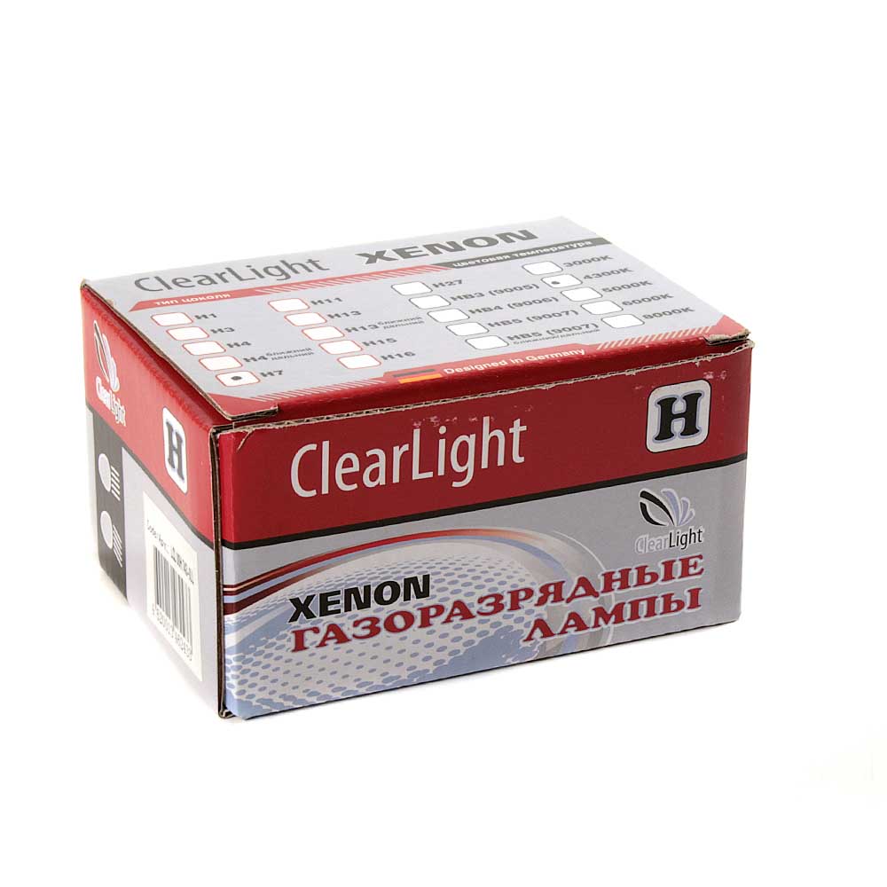 Лампа ксеноновая CLEARLIGHT 4300K 12V H7 35W 2 шт LDL 00H 743-0LL