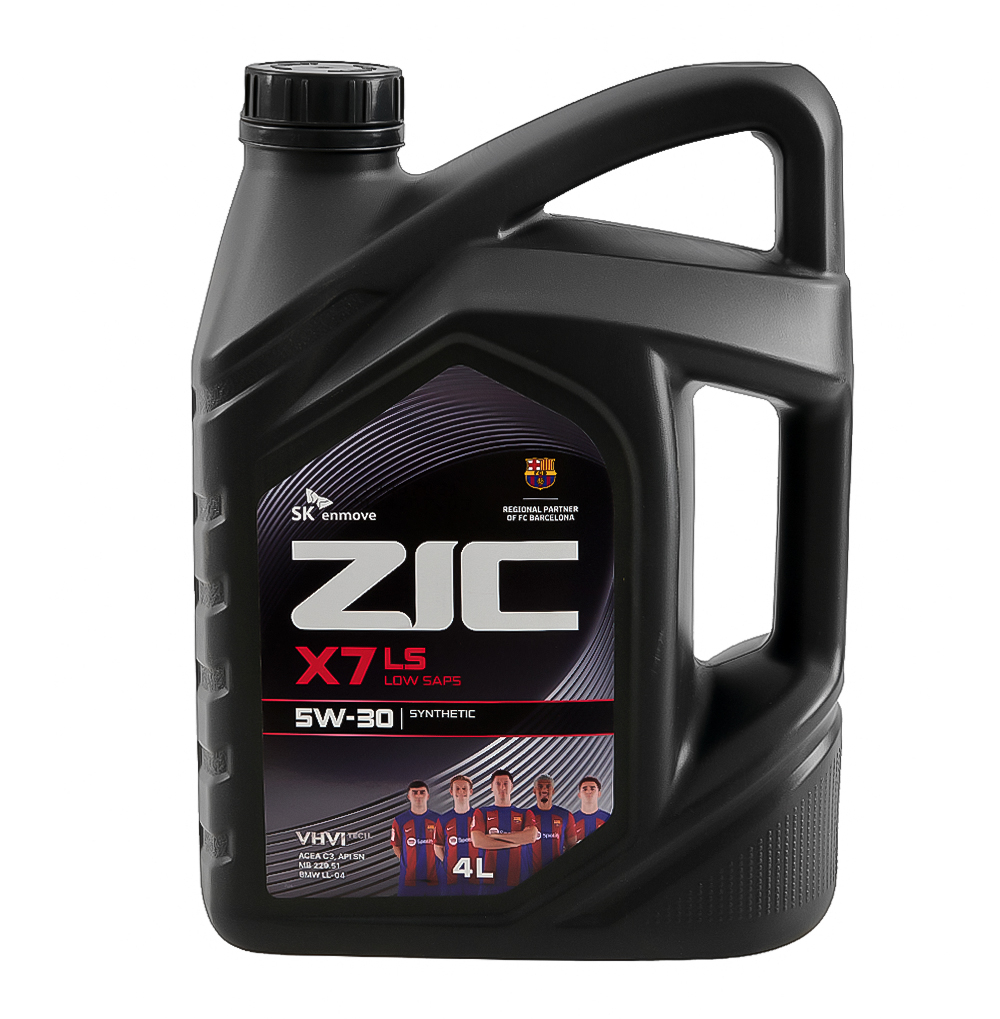 Масло моторное ZIC X7 LS 5W30 синтетика 4 л 162619 купить недорого