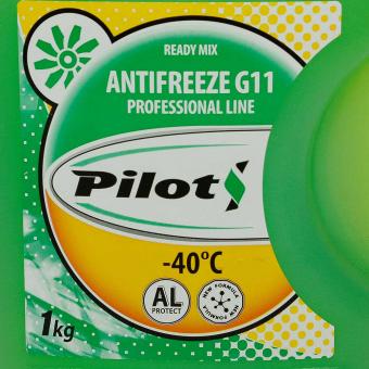 Антифриз PILOTS GREEN LINE зеленый G11 1кг 3205