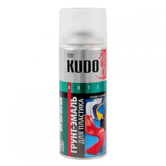 Грунт-эмаль для пластика KUDO белая 520 мл KU-6003