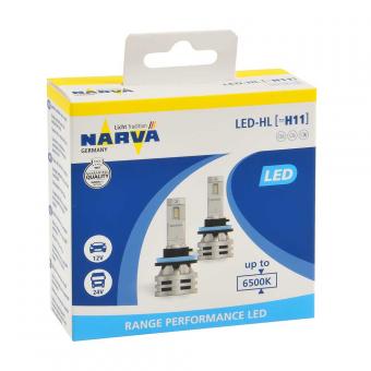 Лампа светодиодная NARVA RANGE PERFORMANCE LED H11 2 шт 18048