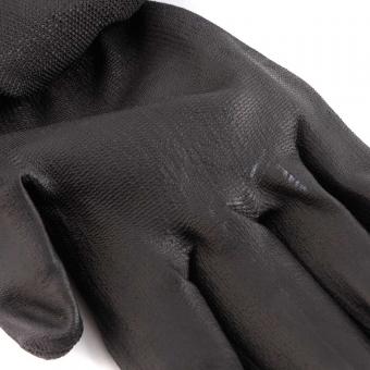 Перчатки UNITRAUM с полиуретаном черные размер 9 UN-P003-9