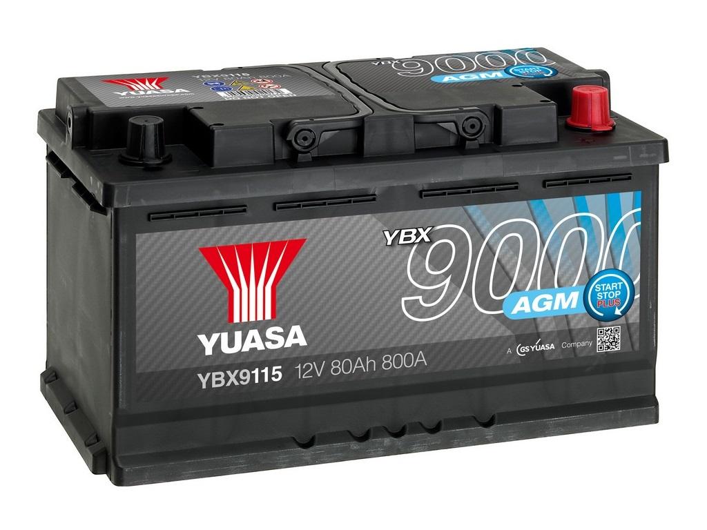 Аккумулятор YUASA 80 Ач 800А О/П YBX9115
