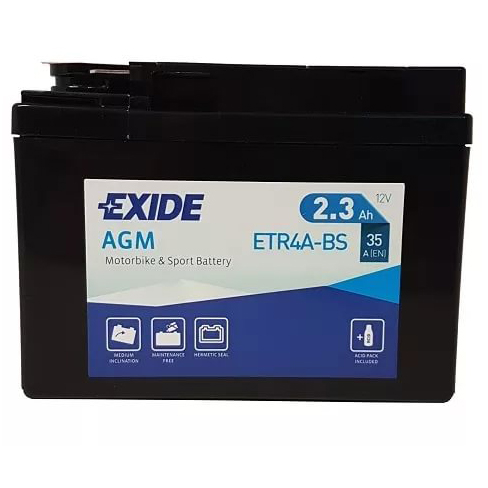 Аккумулятор EXIDE AGM 8,6 Ач 35А  ETR4A-BS