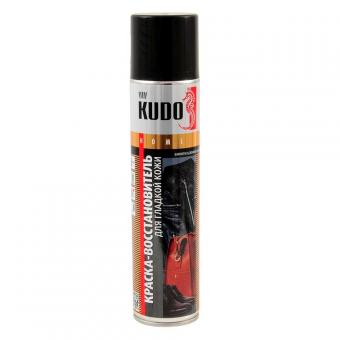 Краска для гладкой кожи KUDO черная аэрозоль 400 мл KU-5241