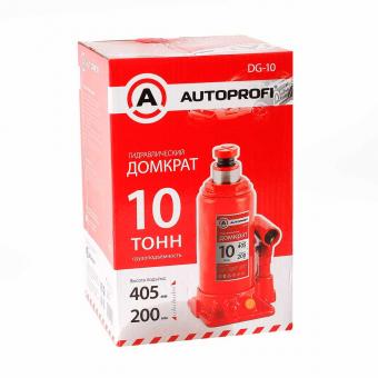 Домкрат гидравлический AUTOPROFI бутылочный 10 т DG-10