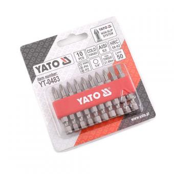 Набор бит YATO 1/4 10 предметов YT-0483