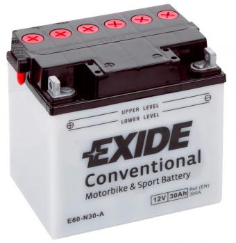 Аккумулятор EXIDE BIKE 30 Ач 300А П/П E60-N30-A