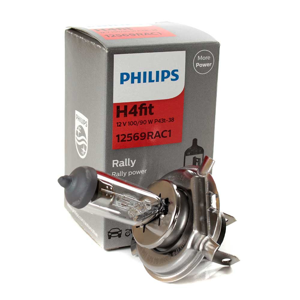AMPOULE H4 12V 100/90W Philips Rally off-road 12569RAC1 Single