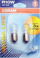 Лампа накаливания OSRAM ULTRA LIFE 12V R10W 10W 2шт 5008ULT-02B