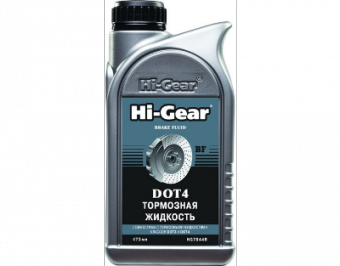 Жидкость тормозная HI-GEAR DOT-4 473 мл HG7044R