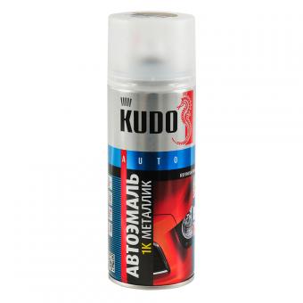 Эмаль KUDO silver clearcoat металлик 520 мл KU-42451