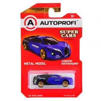 Модель авто AUTOPROFI SUPER CARS SUP003 1:64 сине-черная SUP-003 BL/BK