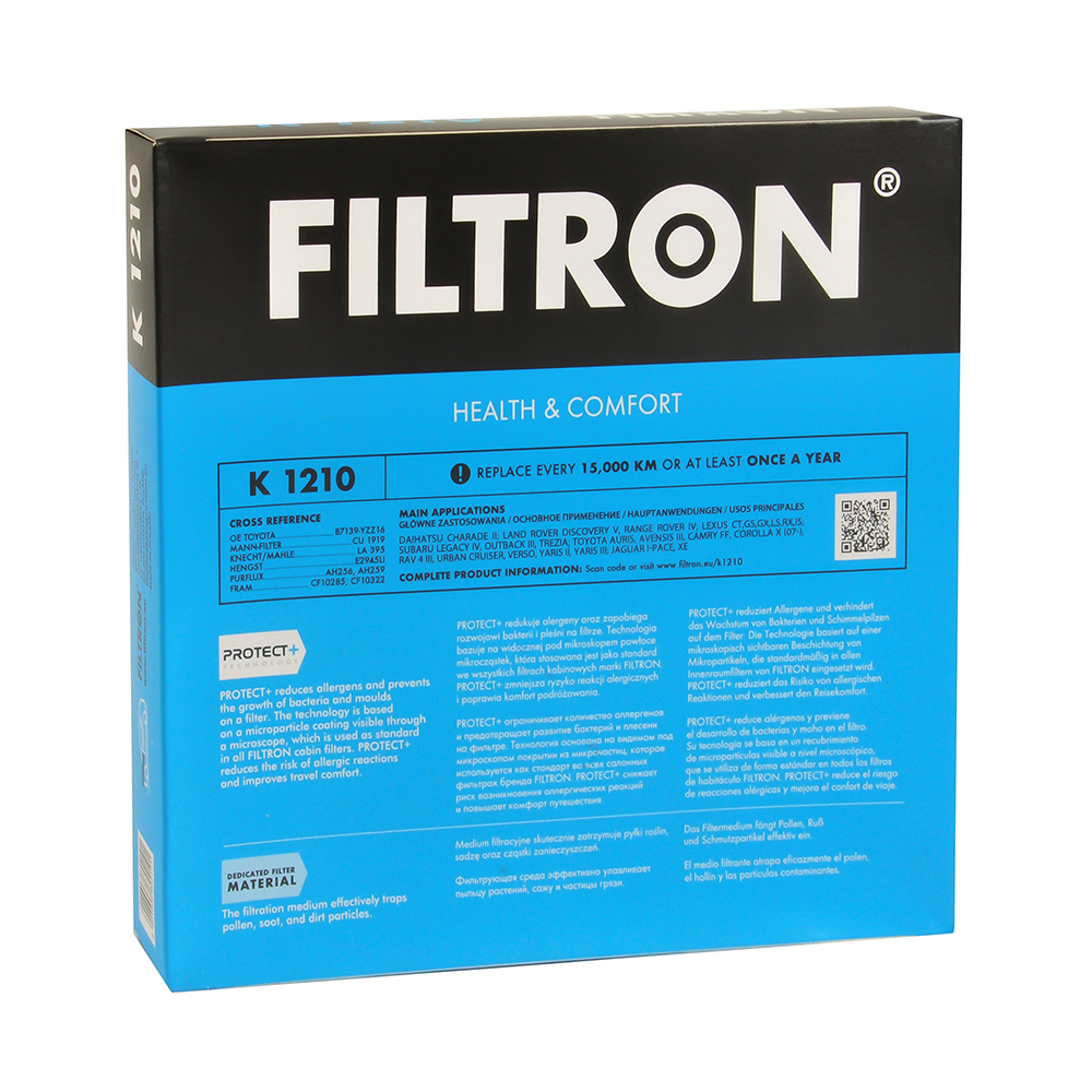 Фильтр салона FILTRON K1210