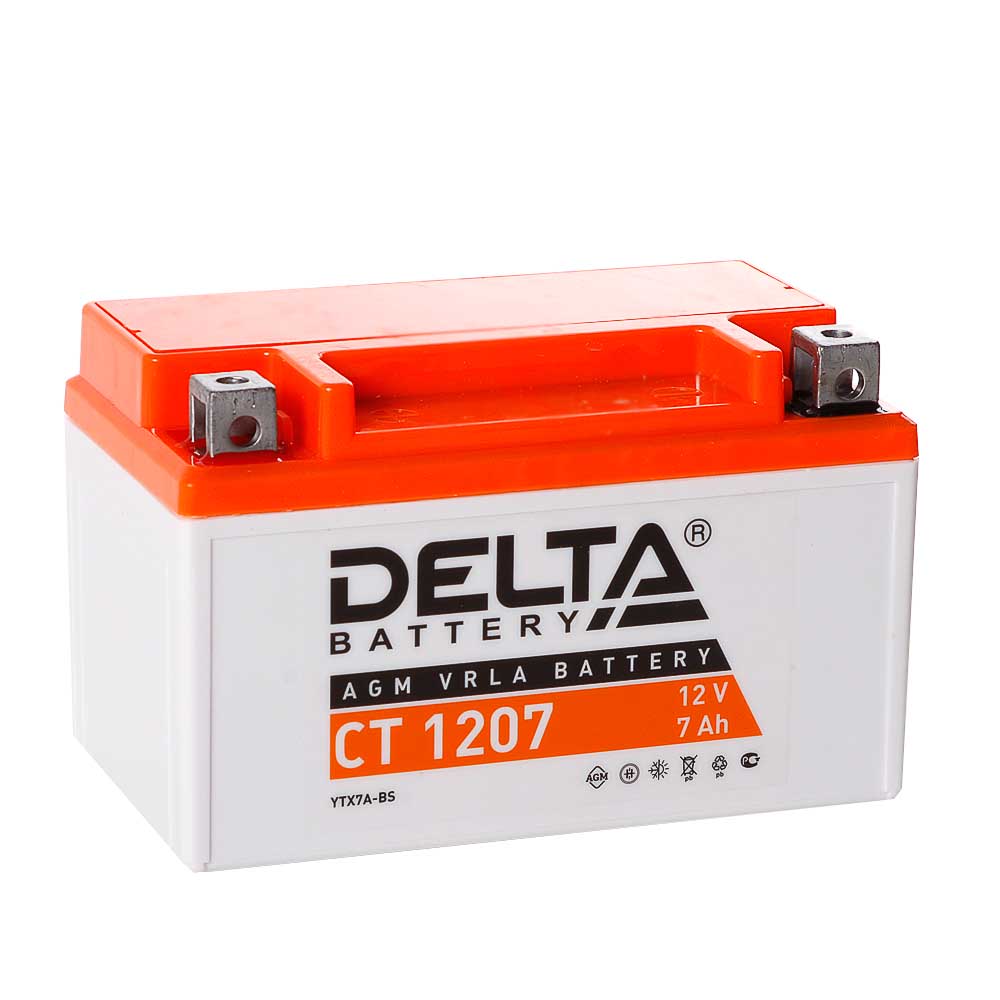 Аккумулятор DELTA CT 1207 7 Ач 105А П/П CT1207