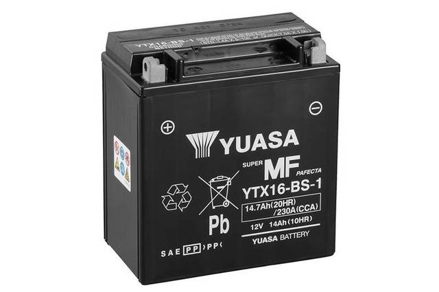 Аккумулятор YUASA MAINTENANCE FREE 14 Ач А П/П YTX16-BS-1
