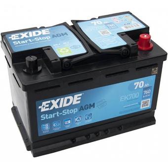 Аккумулятор EXIDE START-STOP AGM 70 Ач 760А О/П EK700