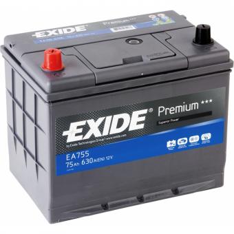 Аккумулятор EXIDE PREMIUM 75 Ач 630А П/П EA755