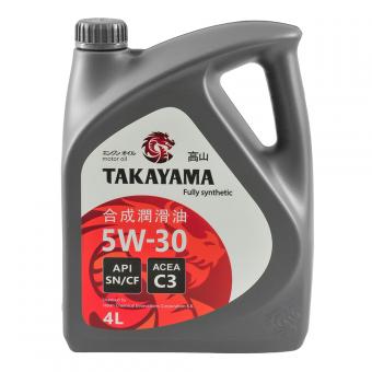 Масло моторное TAKAYAMA 5W30 SN/CF синтетика 4 л 605523