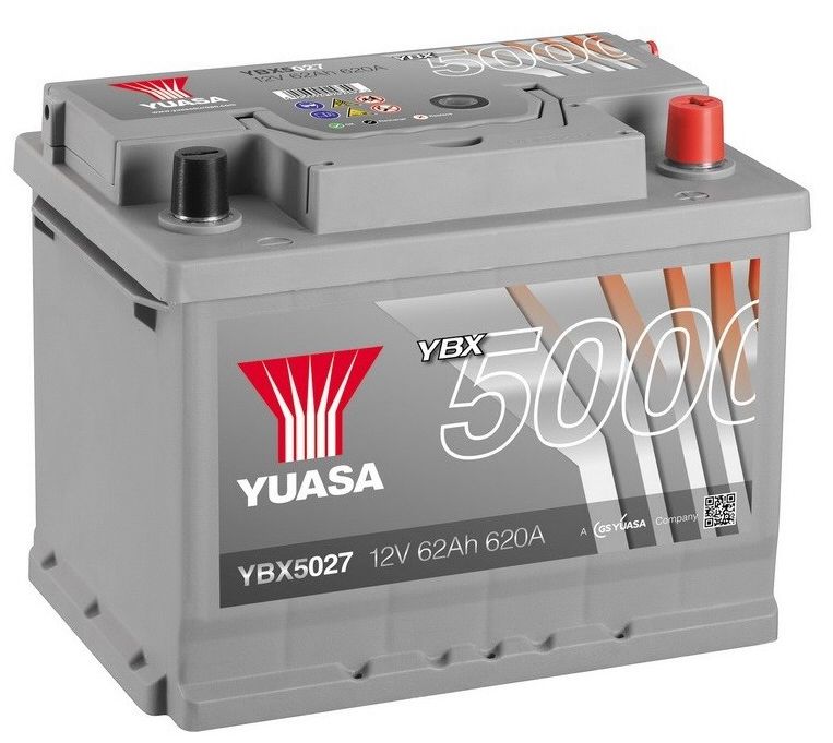 Аккумулятор YUASA 62 Ач 620А О/П YBX5027