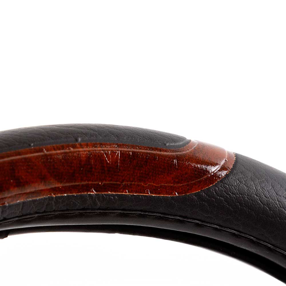 Оплётка на рулевое колесо MYCAR коричневый размер XL-42 см 5542