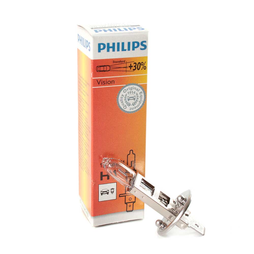 Лампа галогенная PHILIPS Vision Premium 12V H1 55W 12258PRC1