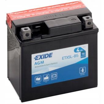 Аккумулятор EXIDE AGM 4 Ач 70А О/П ETX5L-BS