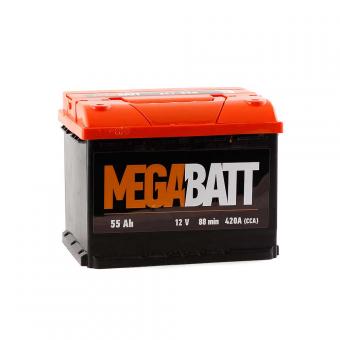 Аккумулятор MEGA BATT 55 Ач 420А П/П BI85345