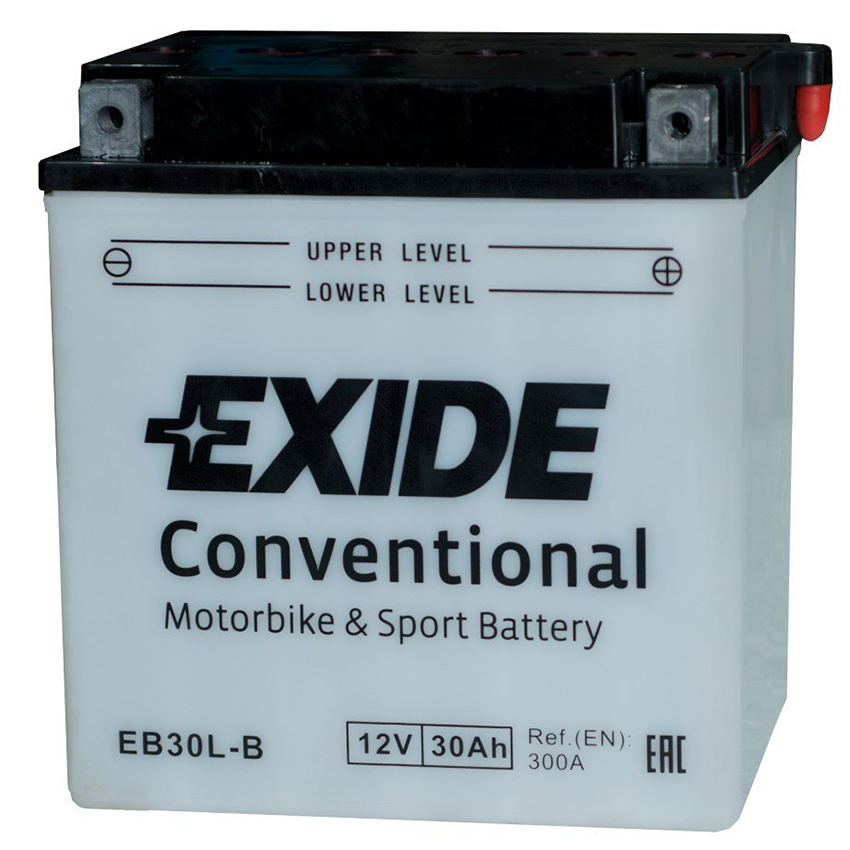 Аккумулятор EXIDE BIKE 12 Ач 300А О/П EB30L-B