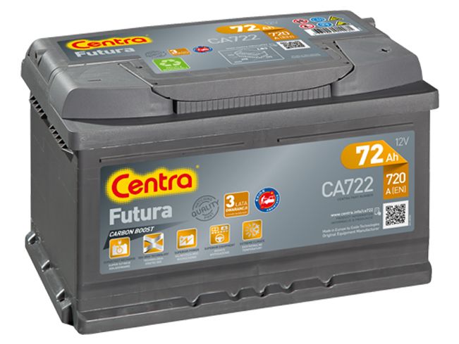 Аккумулятор CENTRA 72 Ач 720А О/П CA722