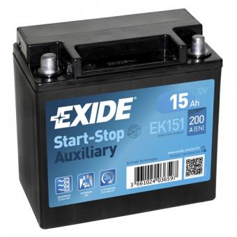 Аккумулятор EXIDE START-STOP AGM 15 Ач 200А П/П EK151