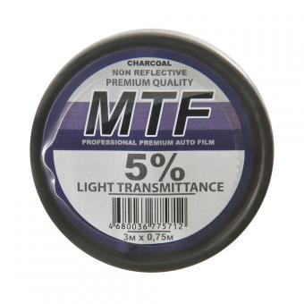 Пленка тонировочная MTF PREMIUM черная 5% 0.75х3м 54409