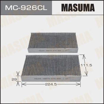 Фильтр салона MASUMA MC926CL угольный