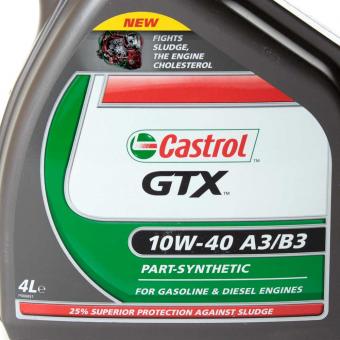 Масло моторное CASTROL GTX 10W40 полусинтетика 4 л 1534BF