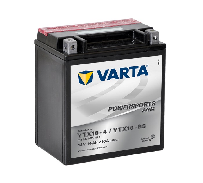 Аккумулятор VARTA FUNSTART AGM YTX16-BS-1 14 Ач 210А П/П 514901022