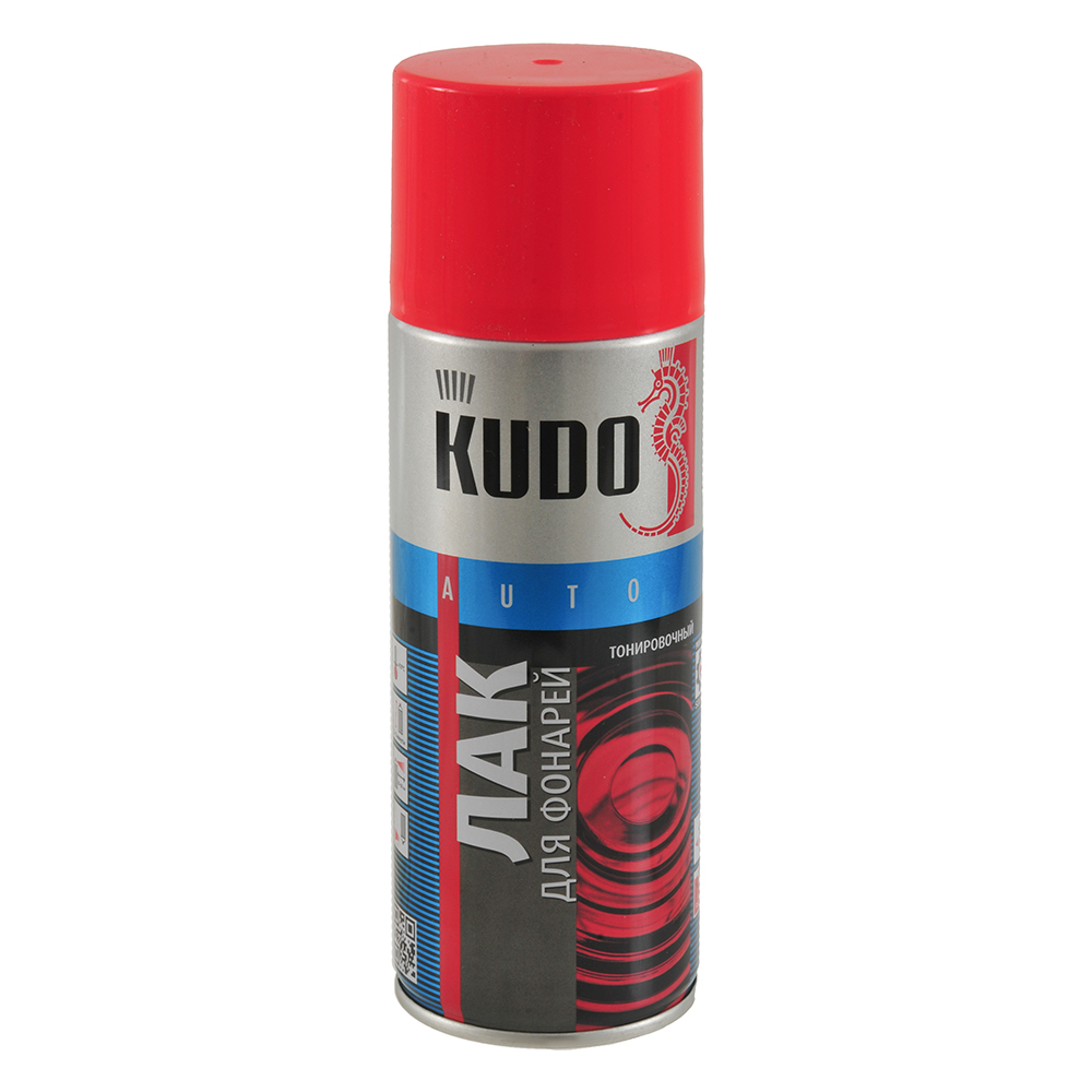 Лак для тонировки фар KUDO красный 520 мл Ku-9022
