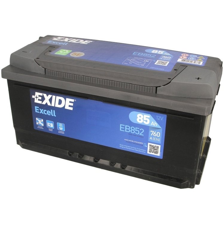 Аккумулятор EXIDE EXCELL 85 Ач 760А О/П EB852