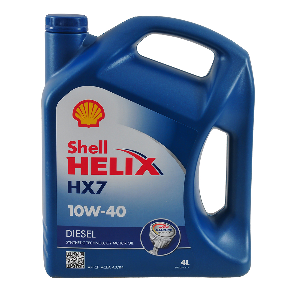 Масло моторное SHELL HELIX DIESEL HX7 10W40 полусинтетика 4 л 550046373