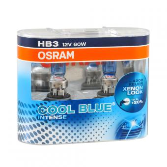 Лампа галогенная OSRAM COOL BLUE INTENSE 12V HB3 60W 2 шт 9005CBIDUOBOX