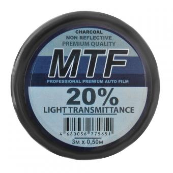 Пленка тонировочная MTF PREMIUM черная 20% 0.5х3м 54406