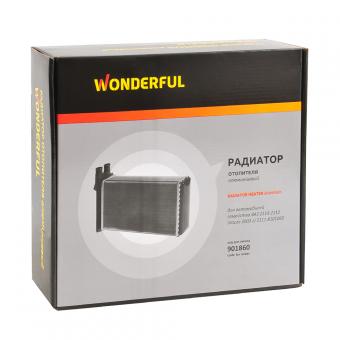 Радиатор отопителя WONDERFUL 2110 алюминиевый 901860