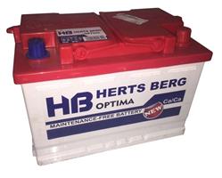 Аккумулятор HERTS BERG 55 Ач 450А О/П OPTIMA55