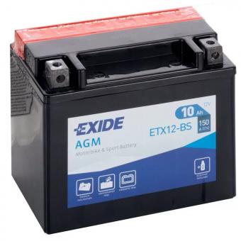 Аккумулятор EXIDE AGM 10 Ач 150А П/П ETX12-BS