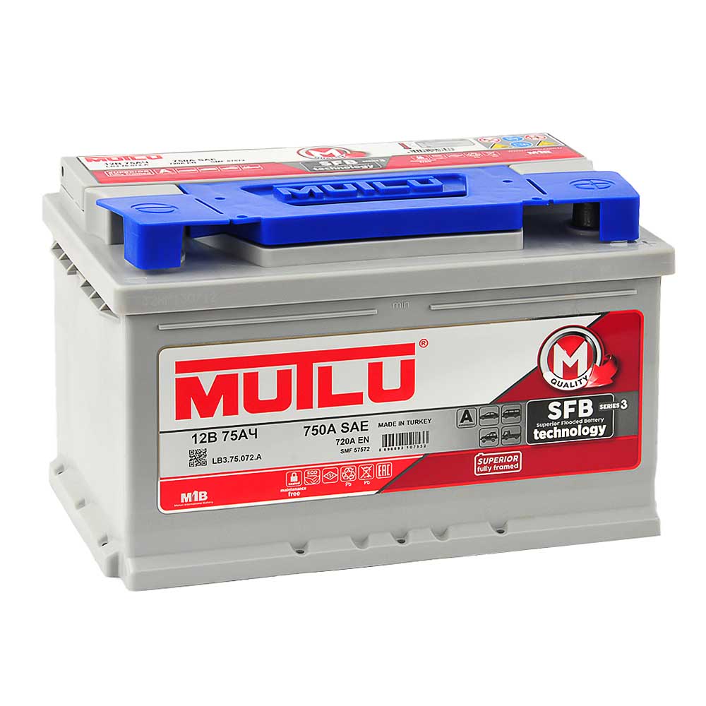 Аккумулятор MUTLU SFB3 75 Ач 720А О/П LВ3.75.072.A
