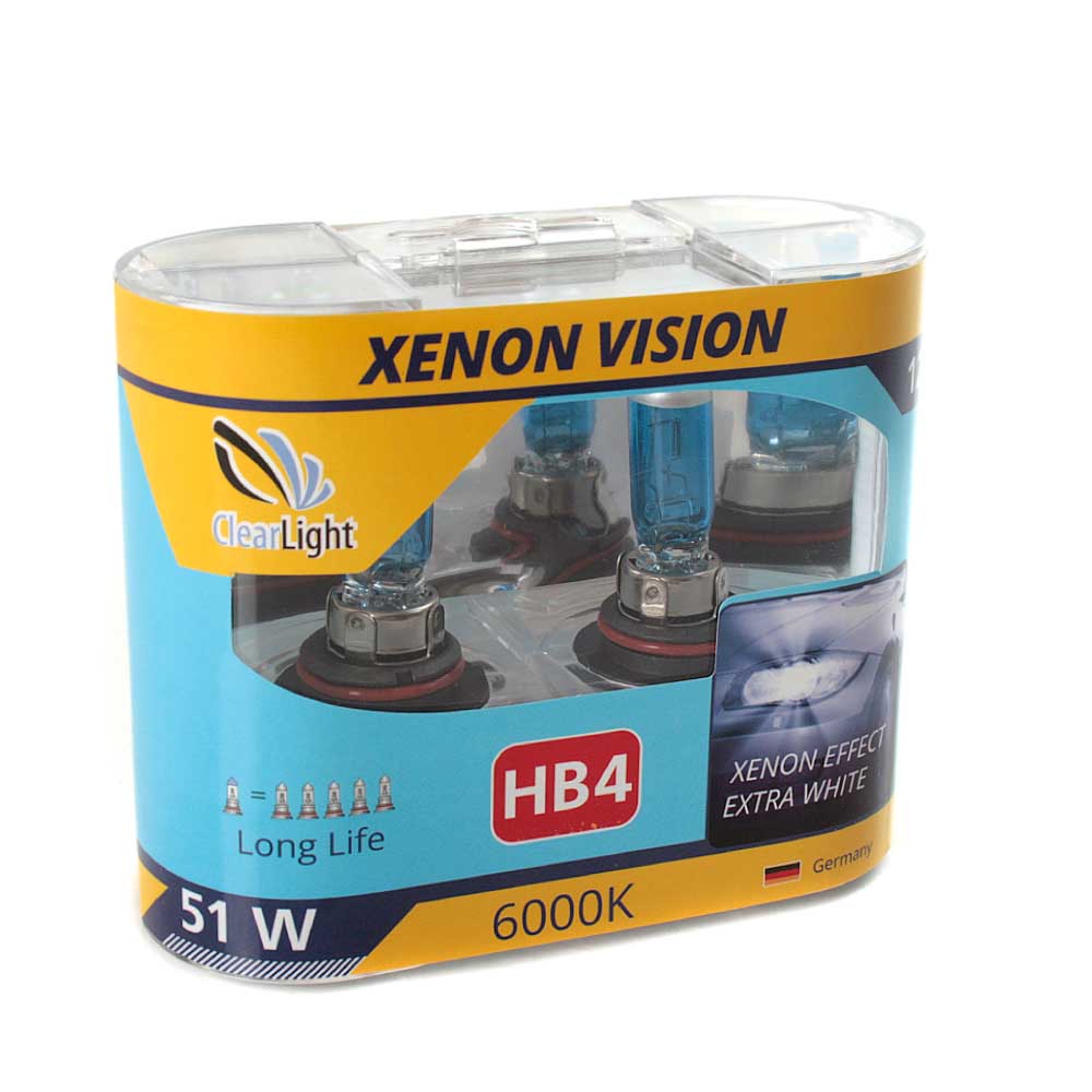 Лампа галогенная CLEARLIGHT XENONVISION 12V HB4 55W 2 шт ML9006XV
